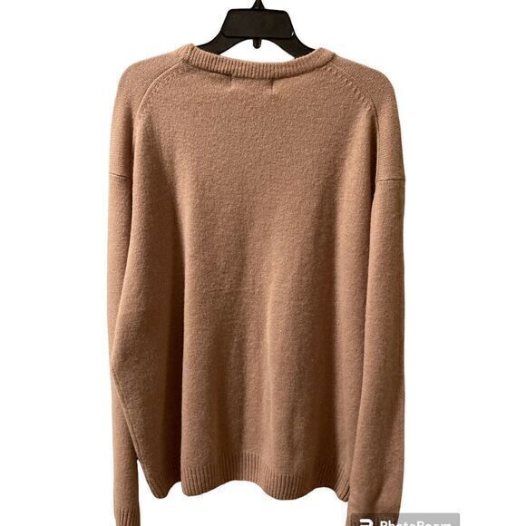 Oliver & Burke Sweater Size XXL Long Sleeve Crewneck NWT Lambswool‎ Beige - Picture 2 of 10